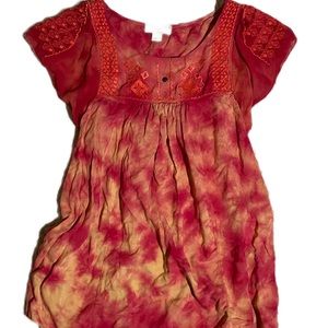 COPY - One World Red and Orange Shirt